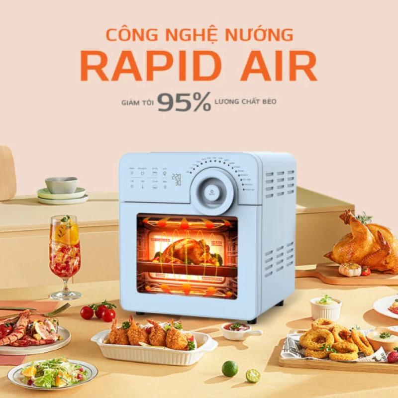 Nồi chiên không dầu UNIE SKY BLUE - Thumbnail 9