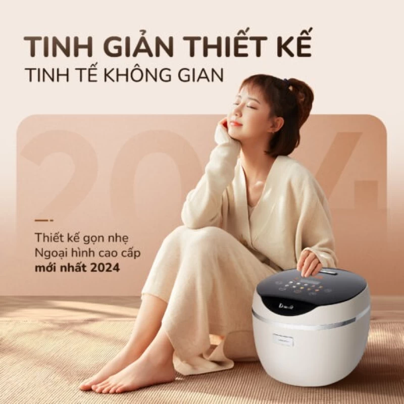 Nồi cơm điện tử UNIE URC612 , nấu cơm giảm đường, lòng nồi inox, dung tích 1,2L - Thumbnail 18
