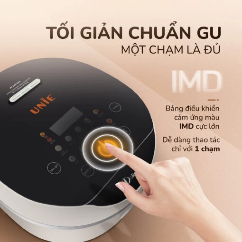 Nồi cơm điện tử UNIE URC612 , nấu cơm giảm đường, lòng nồi inox, dung tích 1,2L - Thumbnail 17