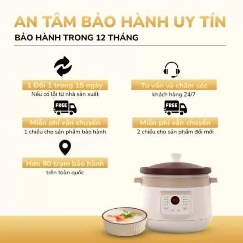 Nồi kho hầm đa năng UNIE USC308 dung tích 3L, lòng nồi gốm tử sa, 8 chức năng kho hầm - Thumbnail 10