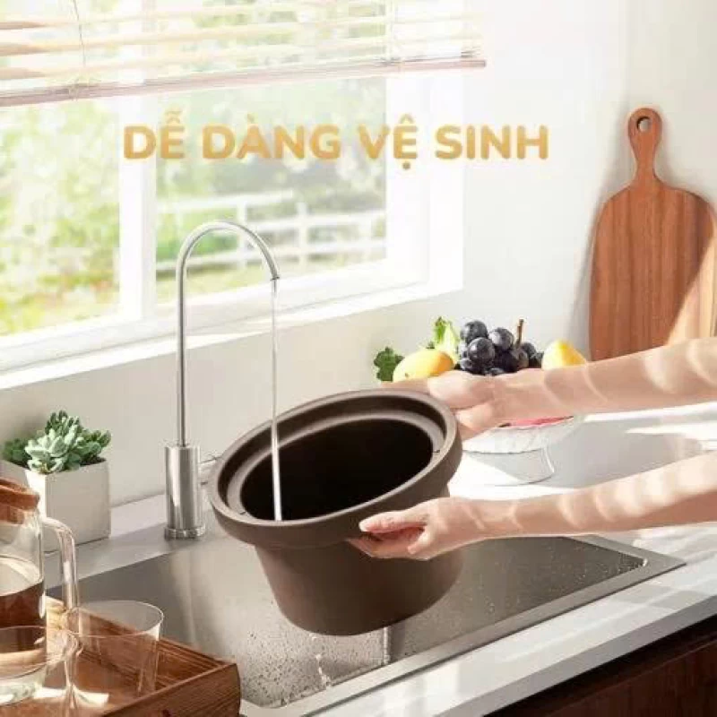 Nồi kho hầm đa năng UNIE USC308 dung tích 3L, lòng nồi gốm tử sa, 8 chức năng kho hầm - Thumbnail 12