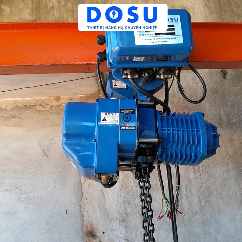 Pa lăng xích điện DOSU KKBB02-01 220V 2 tấn di chuyển - Thumbnail 3