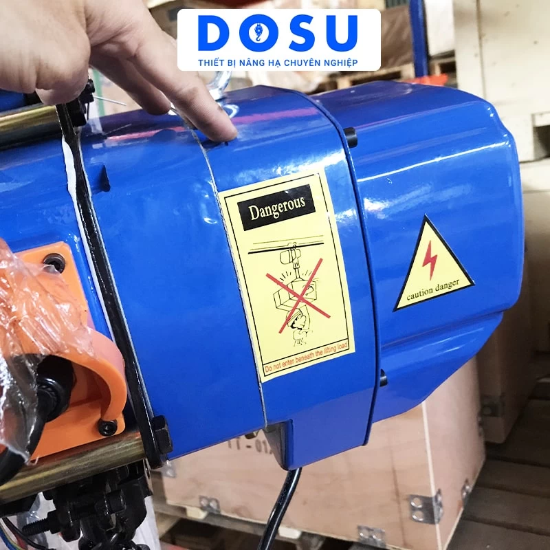 Pa lăng xích điện DOSU KKBB02-01 380V 2 tấn cố định - Ảnh 5