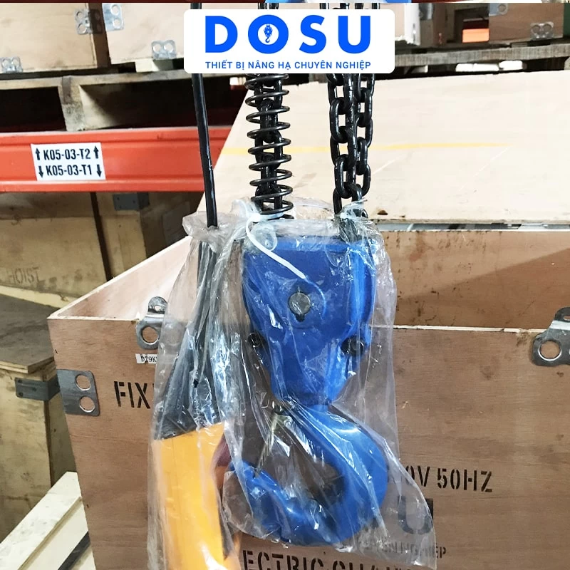 Pa lăng xích điện DOSU KKBB02-02 220V 2 tấn cố định - Ảnh 2