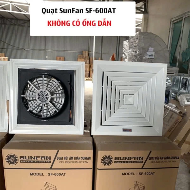 Quạt Hút Âm Trần SunFan SF-600AT Nối Ống - Thumbnail 1