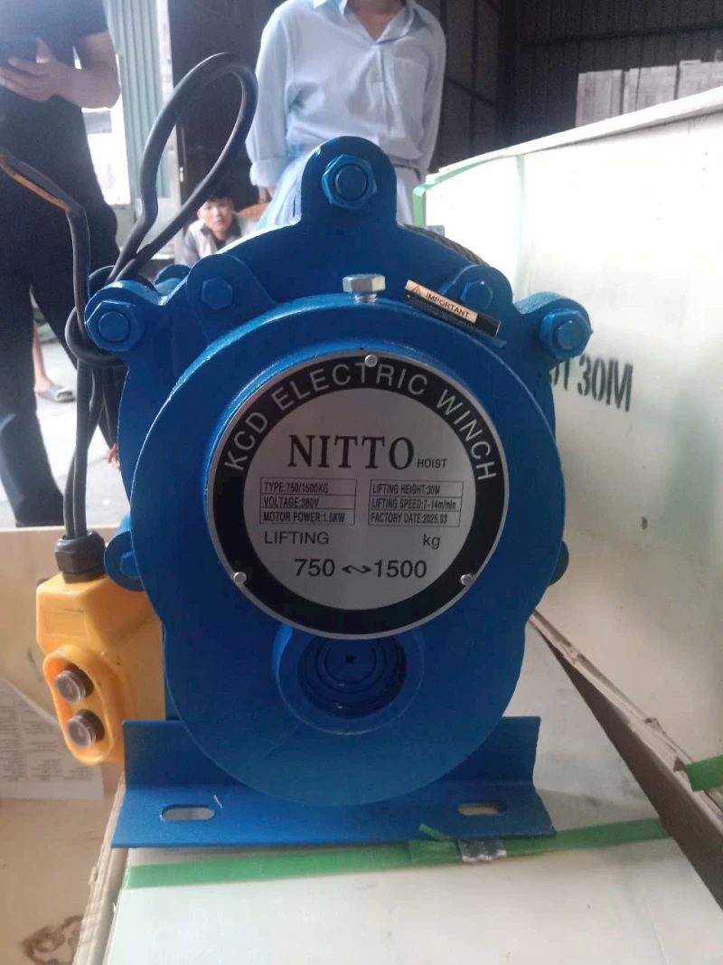 Tời điện Nitto KCD500/1000-30m 380V 400/800kg - Thumbnail 3