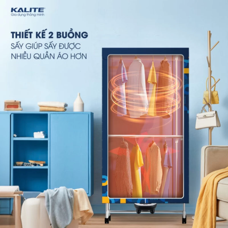 Tủ Sấy Quần Áo Đa Năng Kalite KL6660 Diệt Khuẩn Nấm Mốc - Thumbnail 2
