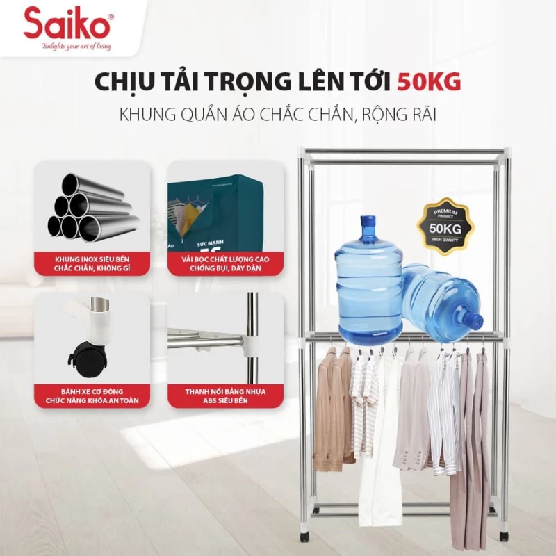 Tủ sấy quần áo Saiko CD-2300 50KG - 2300W - Ảnh 4