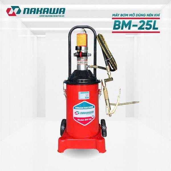 Máy bơm mỡ dùng khí nén NAKAWA BM-25L