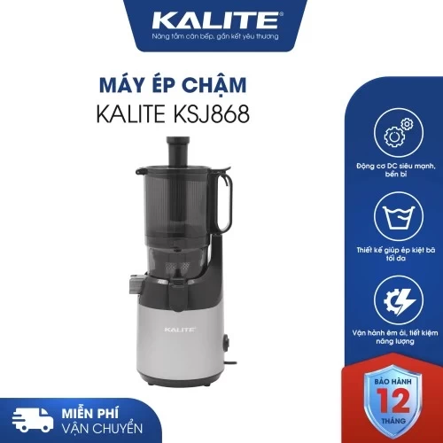 Máy ép chậm KALITE KSJ868 động cơ DC siêu khỏe ép kiệt bã