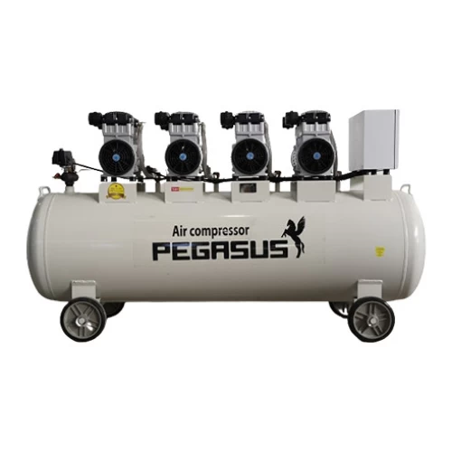 Máy Nén Khí Không Dầu Giảm Âm Pegasus 6Hp 330L TM-OF1100x4-330L 220V