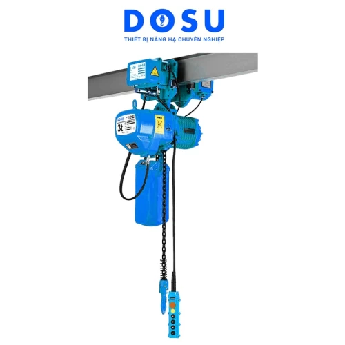 Pa lăng xích điện DOSU KKBB10-04 220V 10 tấn di chuyển