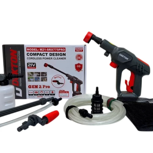 Súng rửa xe dùng pin dekton m21-srx775pro chưa có pin sạc